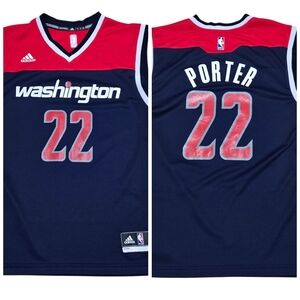 Adidas Washington Wizards Otto Porter #22 Basketball Jersey, Men's Small